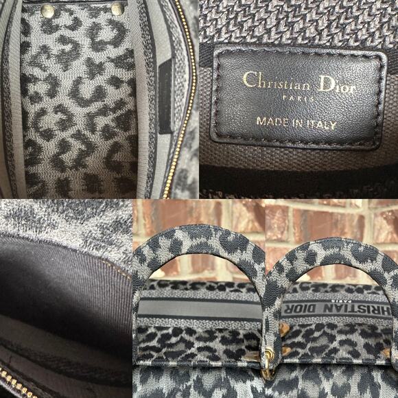 Christian Dior Lady D-Lite Bag Mizza Embroidered Canvas Medium 52213 - Picture 15 of 16